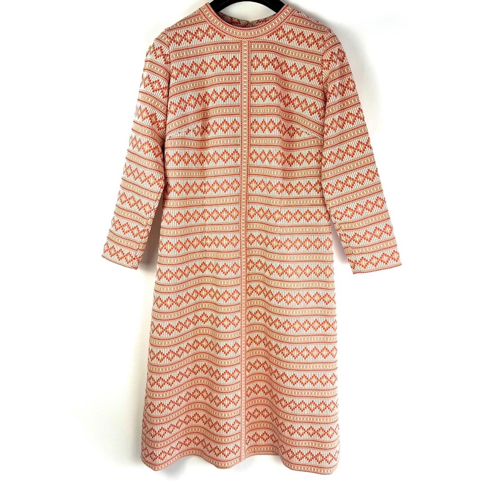Vintage MCM - 'The House of Shroyers’ Geometric Printed Midi Length Dress - XS/S